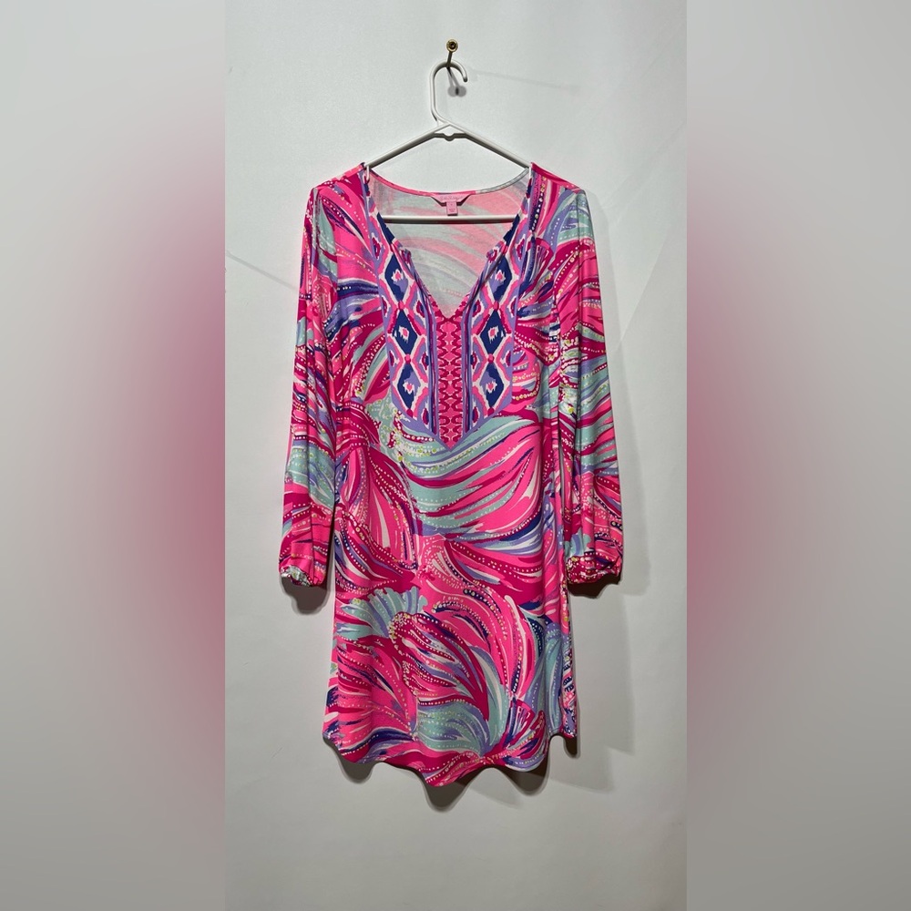 Lilly Pulitzer Gianna Tunic Dress in the "Oh My Guava" Size‎ Small
